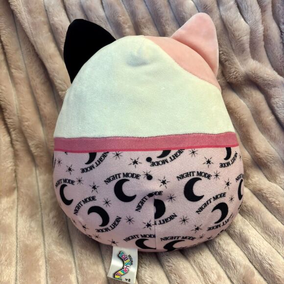 Squishmallows KATSLA 10" Cat Night Mode 2021 PJ Pajamas Plush Nighty Night Cat - Picture 2 of 4